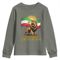 Patriotic Iranian Pride Gift Youth Sweatshirt Make Iran Great Again