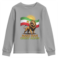 Patriotic Iranian Pride Gift Youth Sweatshirt Make Iran Great Again