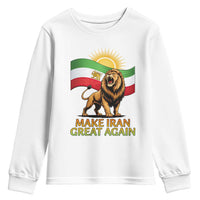 Patriotic Iranian Pride Gift Youth Sweatshirt Make Iran Great Again