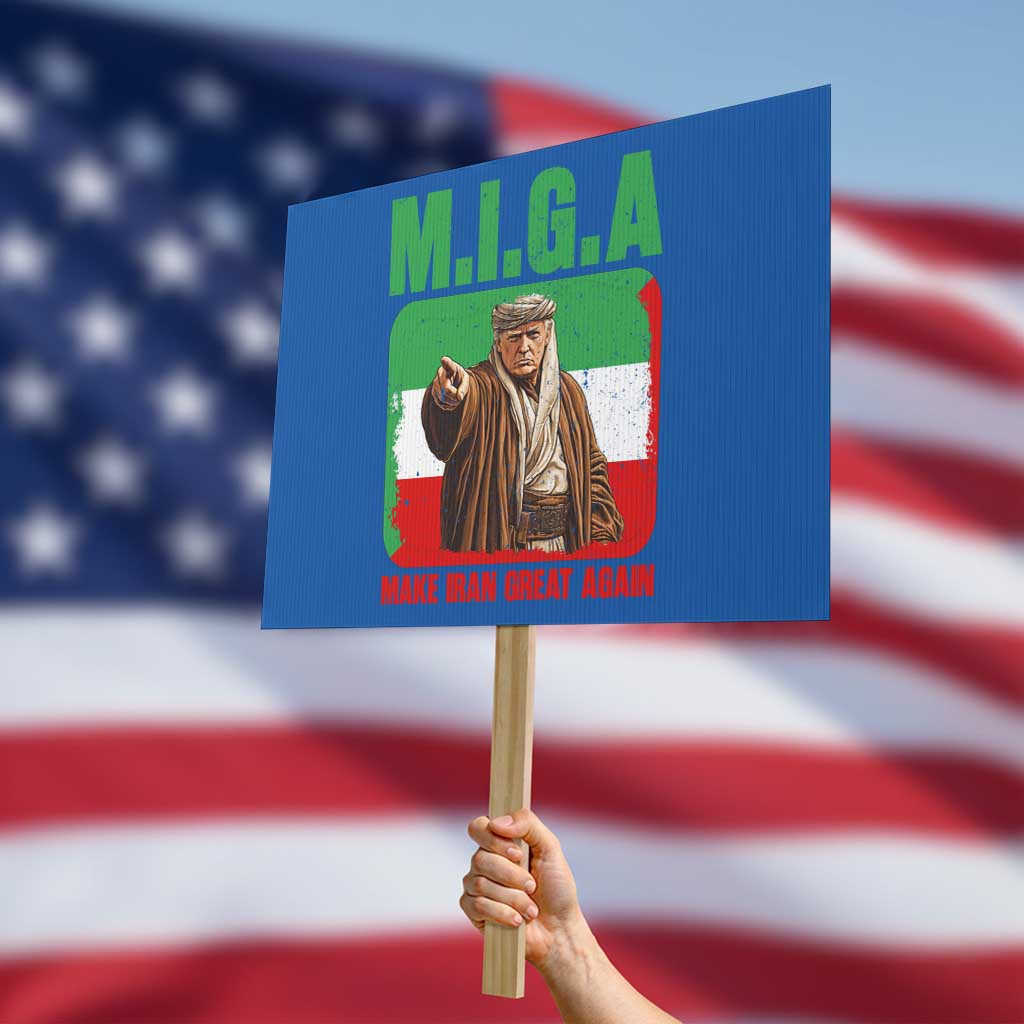 Make Iran Great Again Protest Sign Free Iran Protest