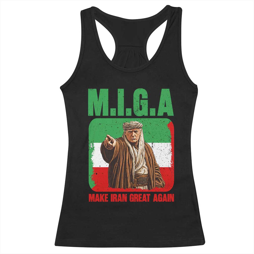 Make Iran Great Again Racerback Tank Top Free Iran Protest