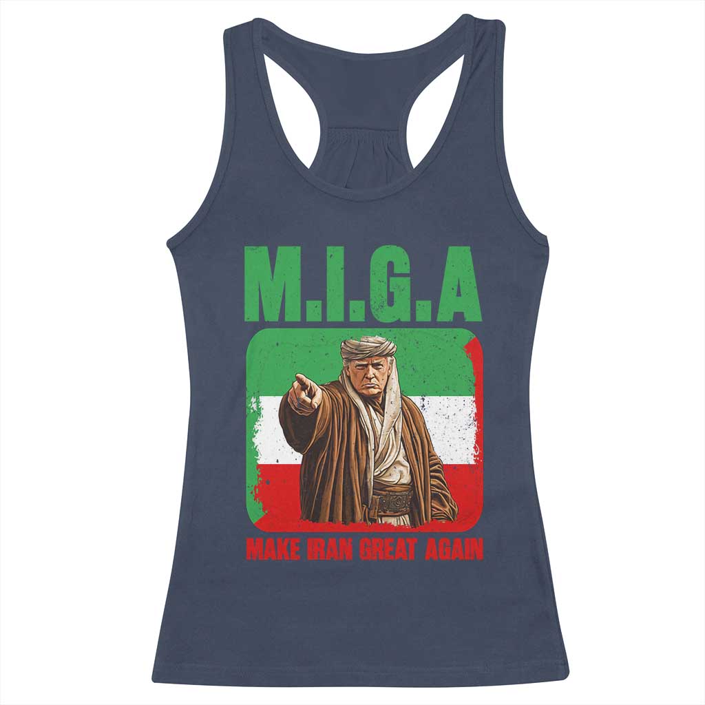 Make Iran Great Again Racerback Tank Top Free Iran Protest
