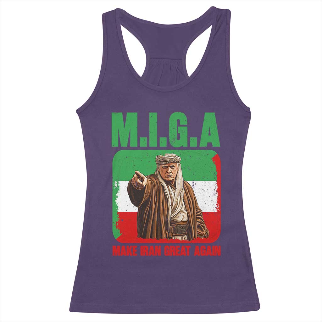 Make Iran Great Again Racerback Tank Top Free Iran Protest