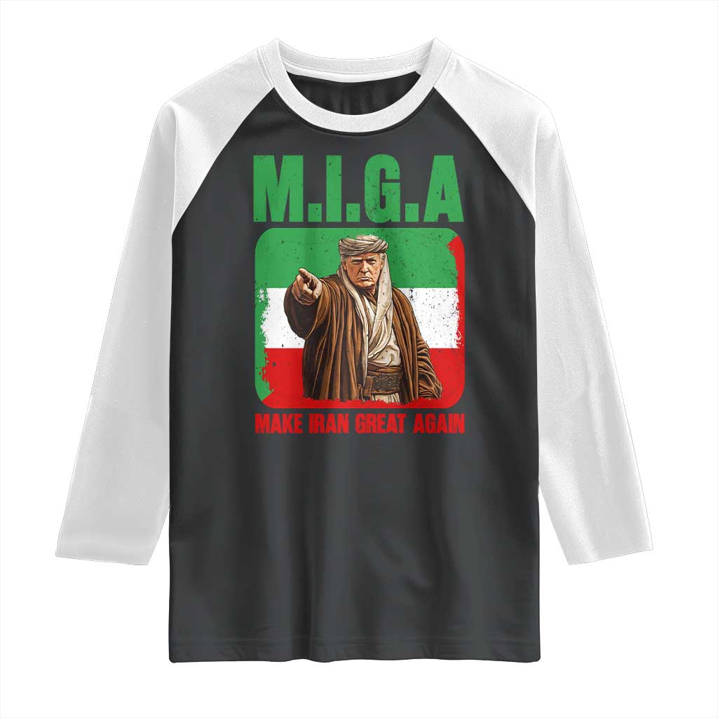 Make Iran Great Again Raglan Shirt Free Iran Protest