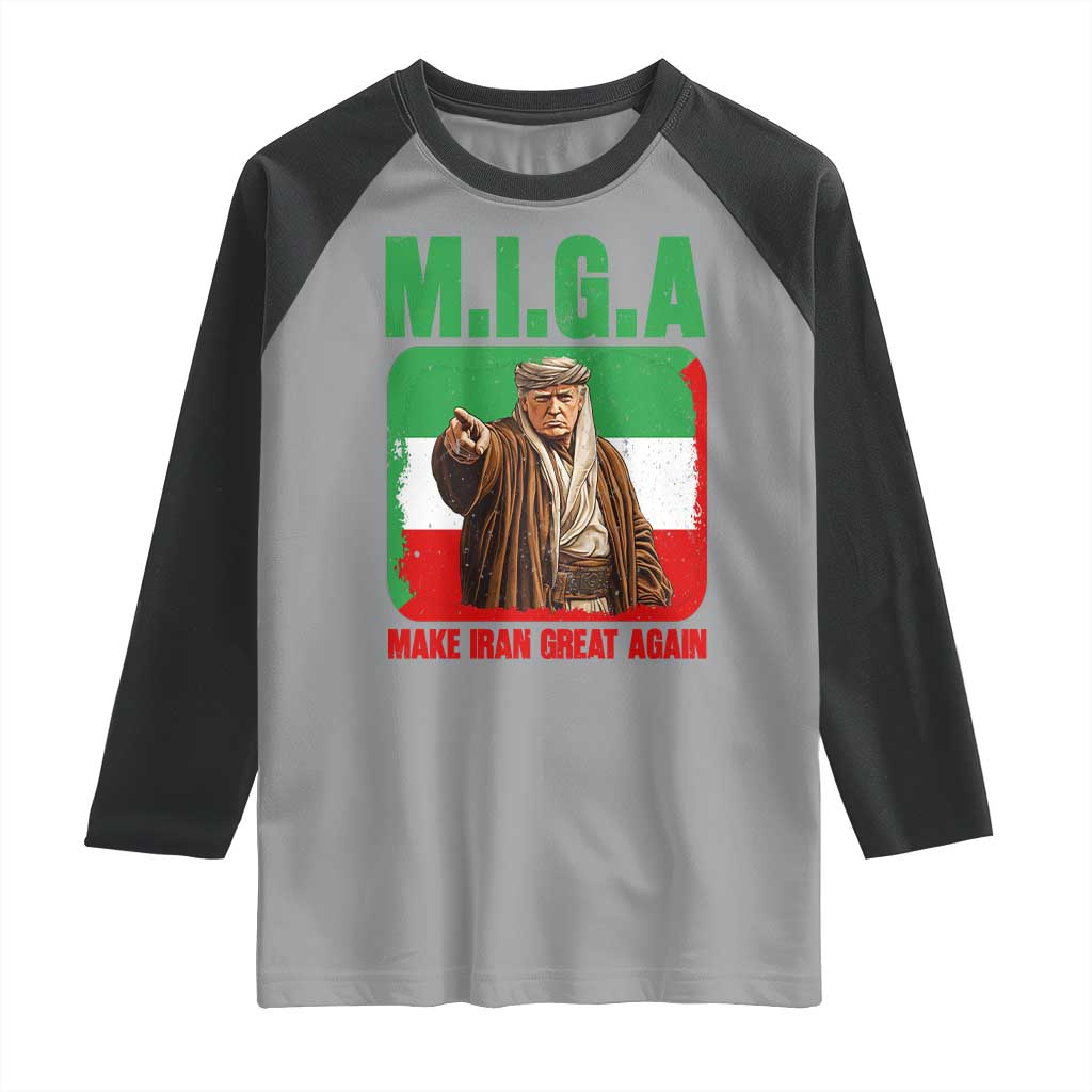 Make Iran Great Again Raglan Shirt Free Iran Protest