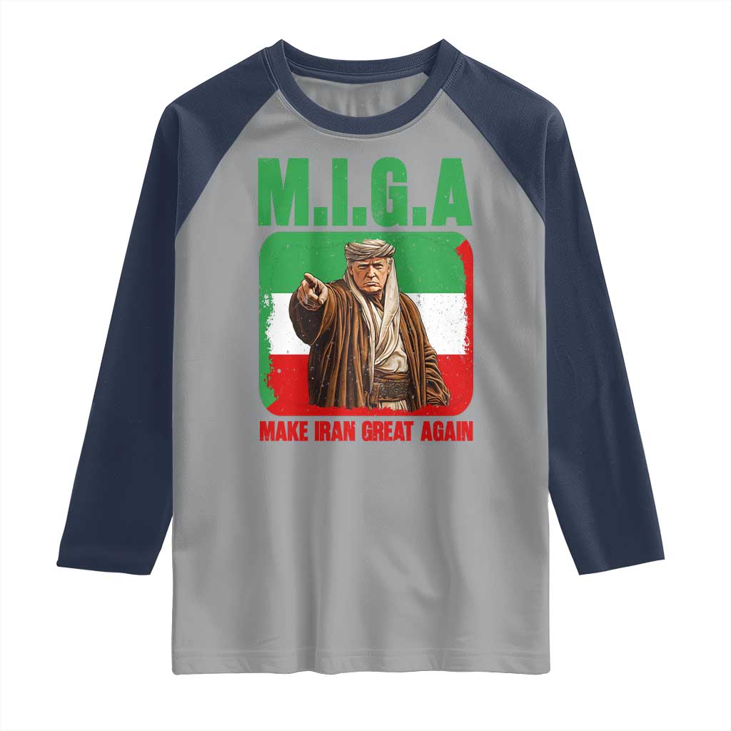 Make Iran Great Again Raglan Shirt Free Iran Protest