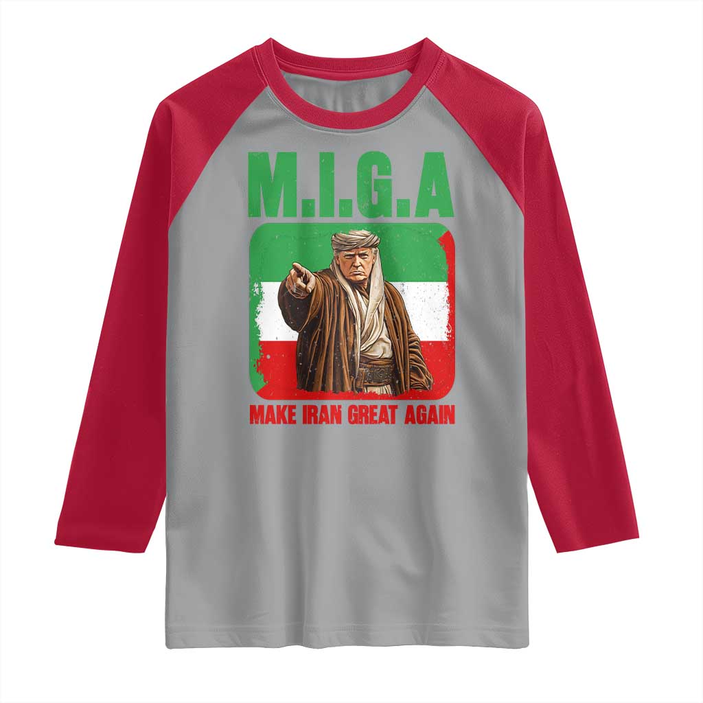 Make Iran Great Again Raglan Shirt Free Iran Protest