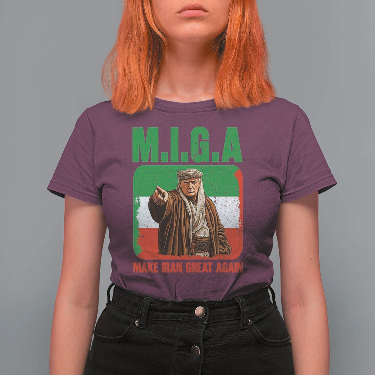 Make Iran Great Again T Shirt For Women Free Iran Protest