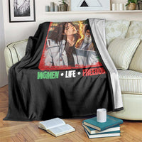 Woman Life Freedom Throw Blanket Free Iran Movement Gift For Iranian Women