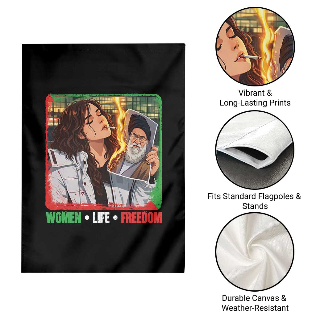 Woman Life Freedom Garden Flag Free Iran Movement Gift For Iranian Women