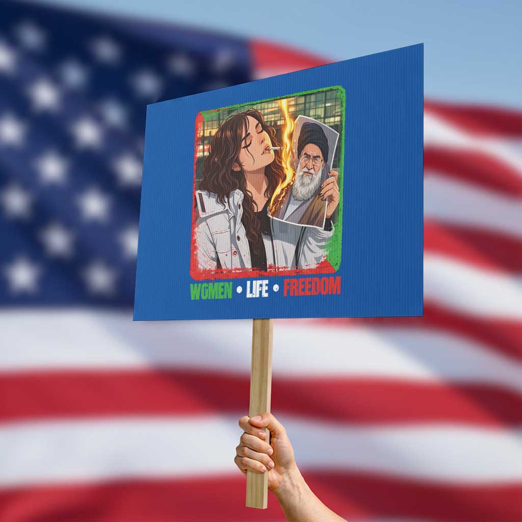 Woman Life Freedom Protest Sign Free Iran Movement Gift For Iranian Women