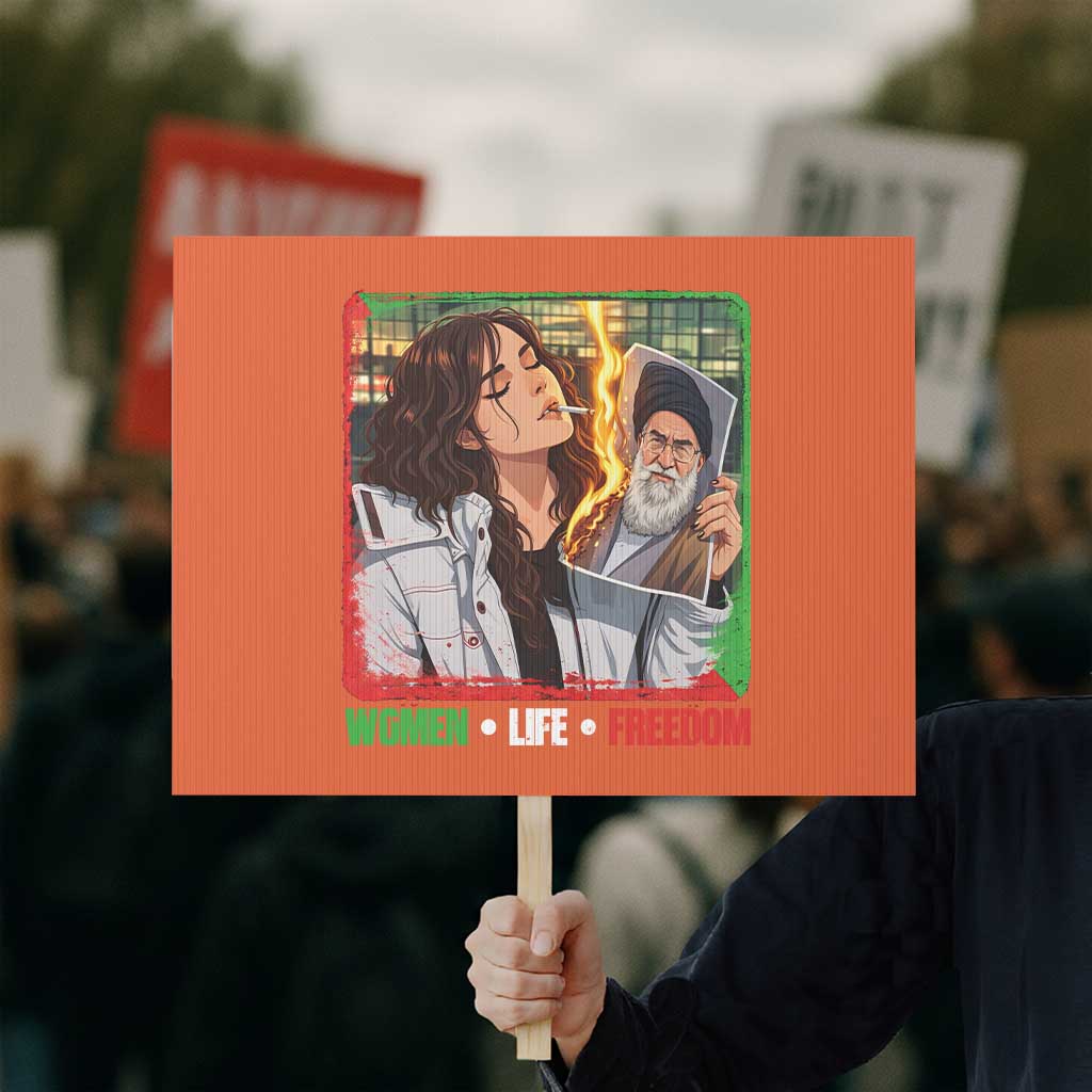 Woman Life Freedom Protest Sign Free Iran Movement Gift For Iranian Women