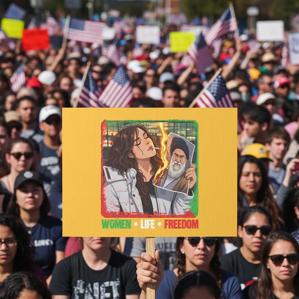 Woman Life Freedom Protest Sign Free Iran Movement Gift For Iranian Women