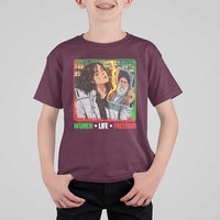 Woman Life Freedom T Shirt For Kid Free Iran Movement Gift For Iranian Women