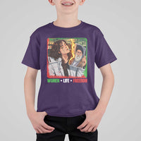 Woman Life Freedom T Shirt For Kid Free Iran Movement Gift For Iranian Women