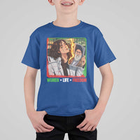 Woman Life Freedom T Shirt For Kid Free Iran Movement Gift For Iranian Women