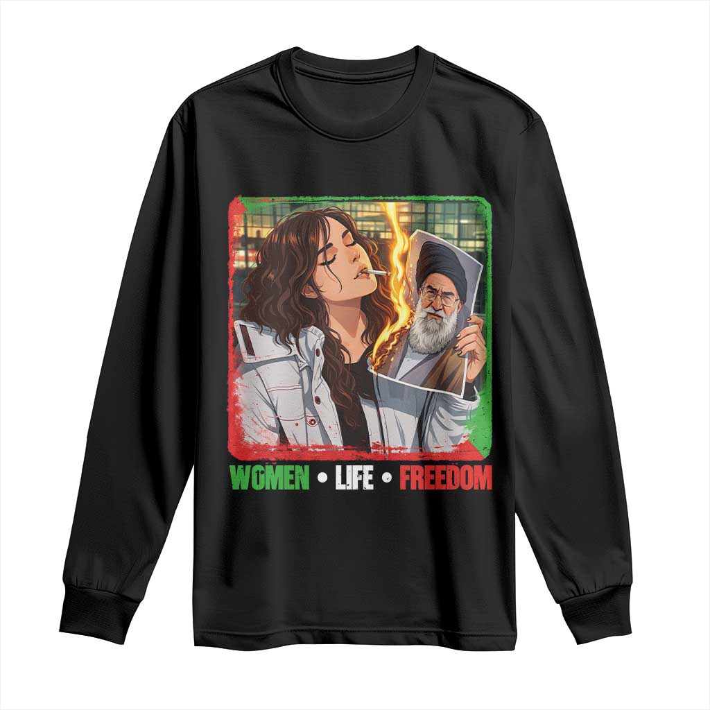 Woman Life Freedom Long Sleeve Shirt Free Iran Movement Gift For Iranian Women