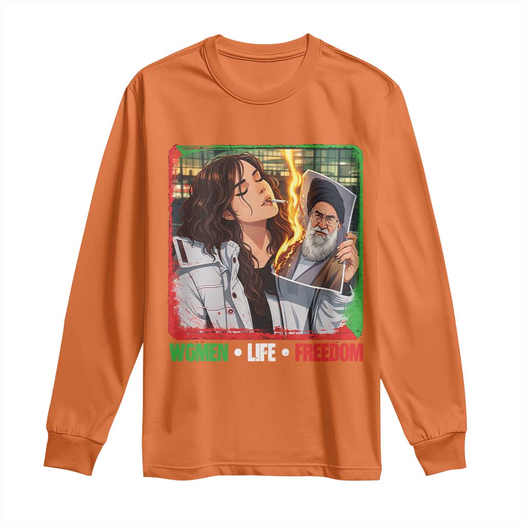 Woman Life Freedom Long Sleeve Shirt Free Iran Movement Gift For Iranian Women
