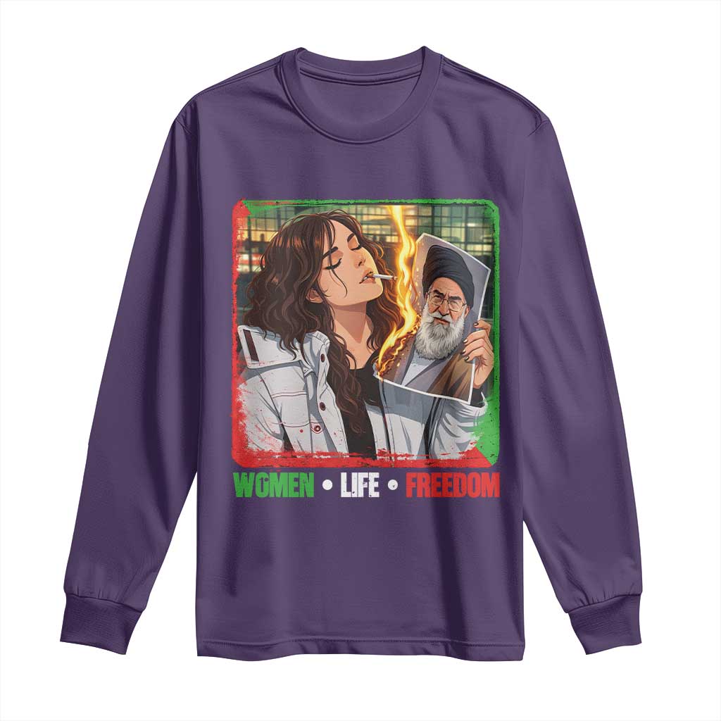 Woman Life Freedom Long Sleeve Shirt Free Iran Movement Gift For Iranian Women