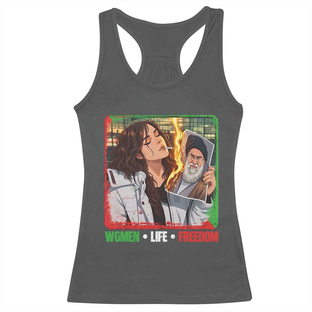 Woman Life Freedom Racerback Tank Top Free Iran Movement Gift For Iranian Women