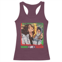 Woman Life Freedom Racerback Tank Top Free Iran Movement Gift For Iranian Women
