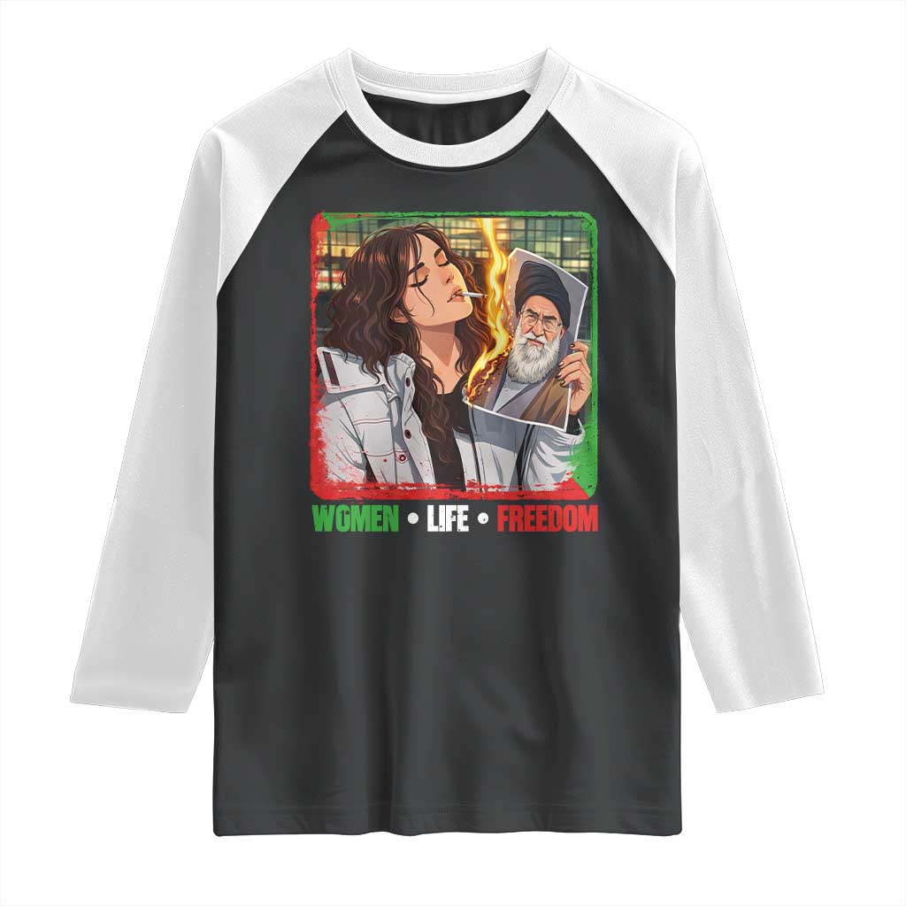 Woman Life Freedom Raglan Shirt Free Iran Movement Gift For Iranian Women