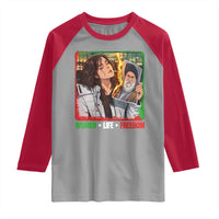Woman Life Freedom Raglan Shirt Free Iran Movement Gift For Iranian Women