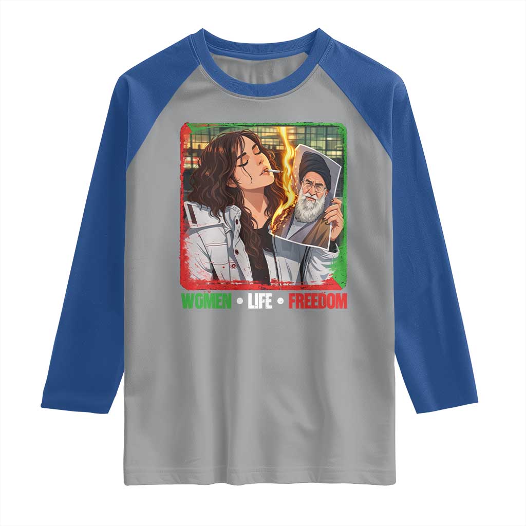 Woman Life Freedom Raglan Shirt Free Iran Movement Gift For Iranian Women