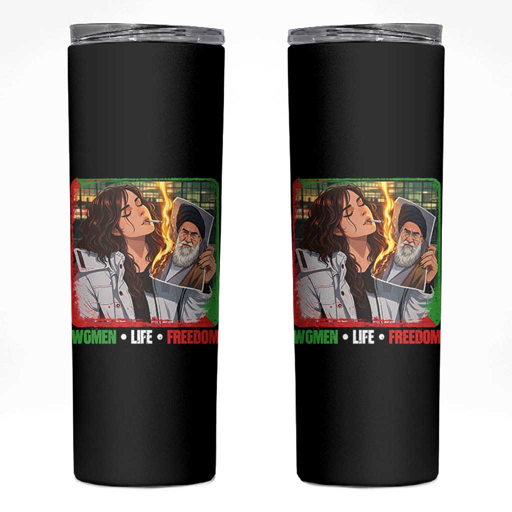 Woman Life Freedom Skinny Tumbler Free Iran Movement Gift For Iranian Women