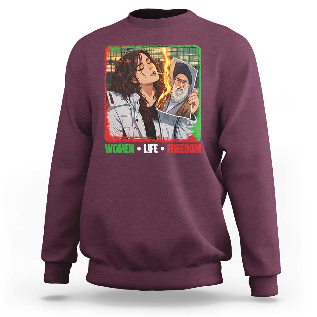 Woman Life Freedom Sweatshirt Free Iran Movement Gift For Iranian Women