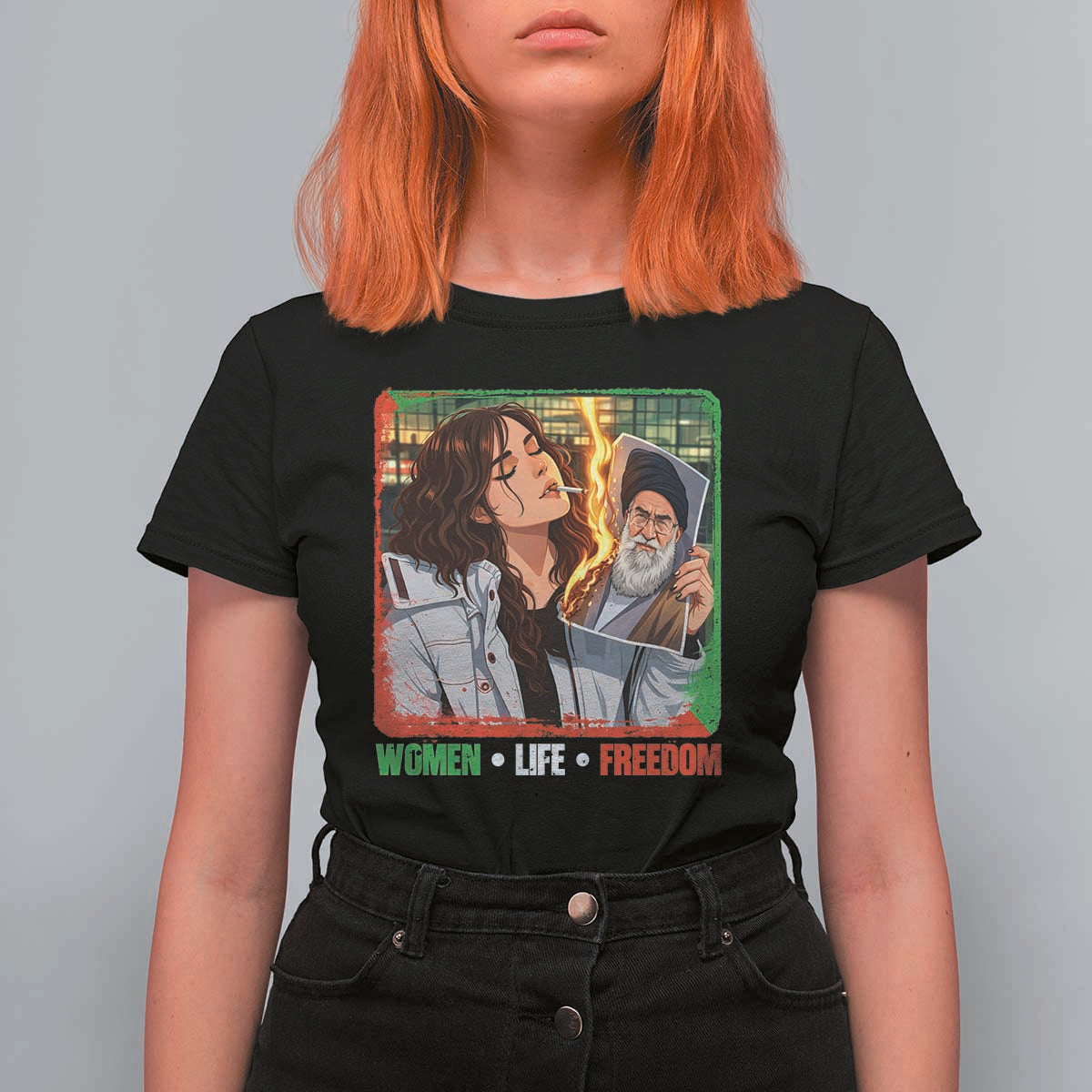 Woman Life Freedom T Shirt For Women Free Iran Movement Gift For Iranian Women