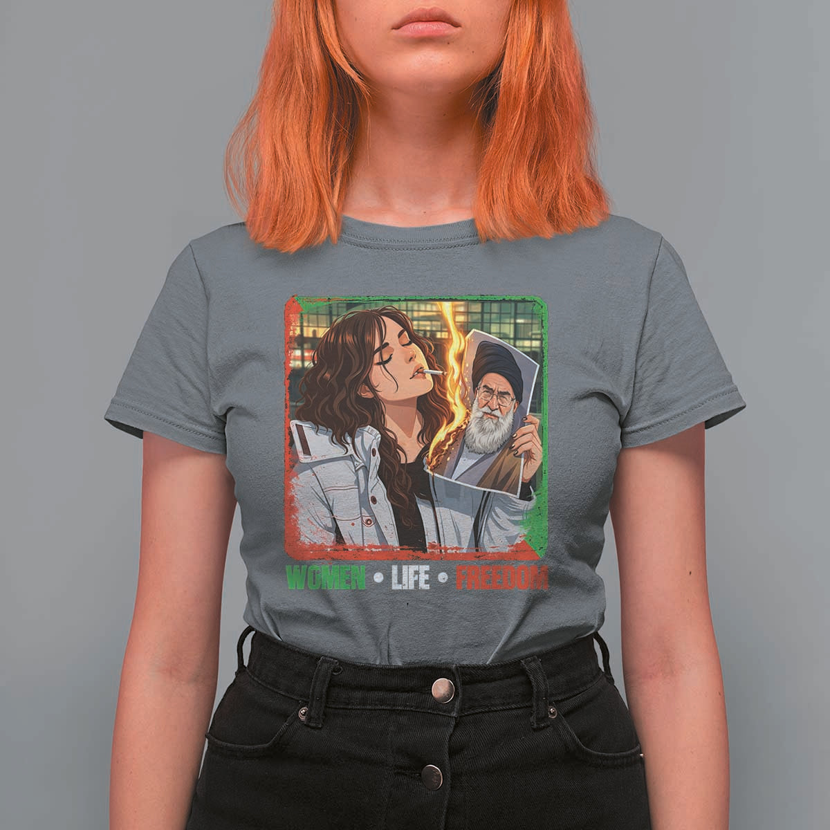 Woman Life Freedom T Shirt For Women Free Iran Movement Gift For Iranian Women