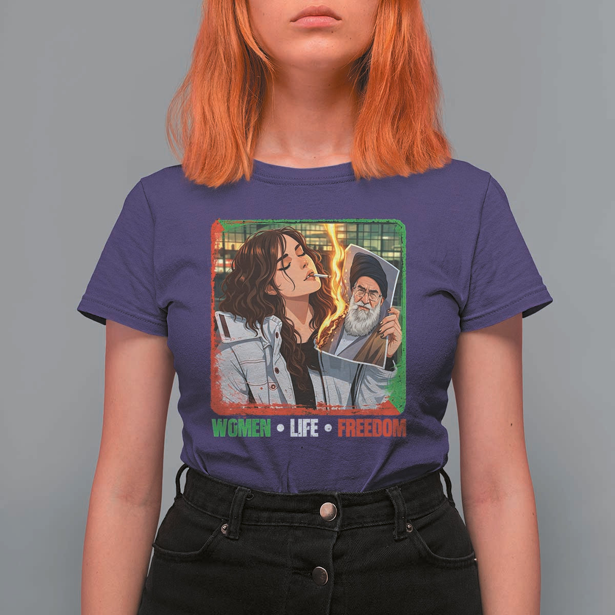 Woman Life Freedom T Shirt For Women Free Iran Movement Gift For Iranian Women