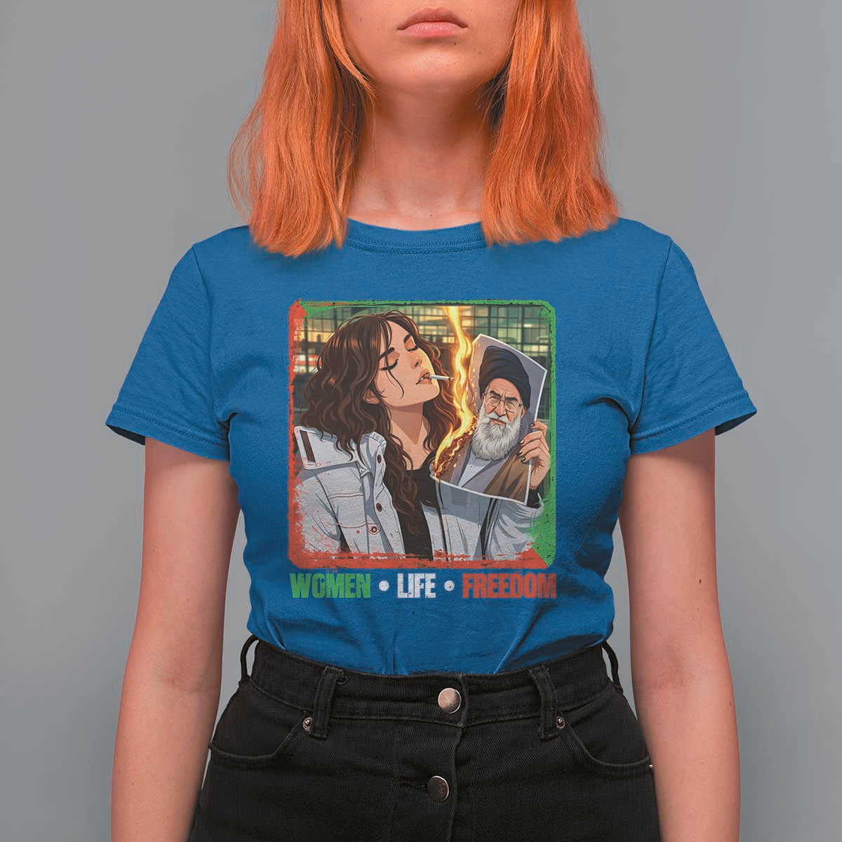 Woman Life Freedom T Shirt For Women Free Iran Movement Gift For Iranian Women