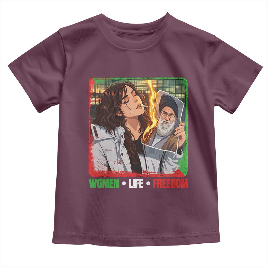 Woman Life Freedom Toddler T Shirt Free Iran Movement Gift For Iranian Women