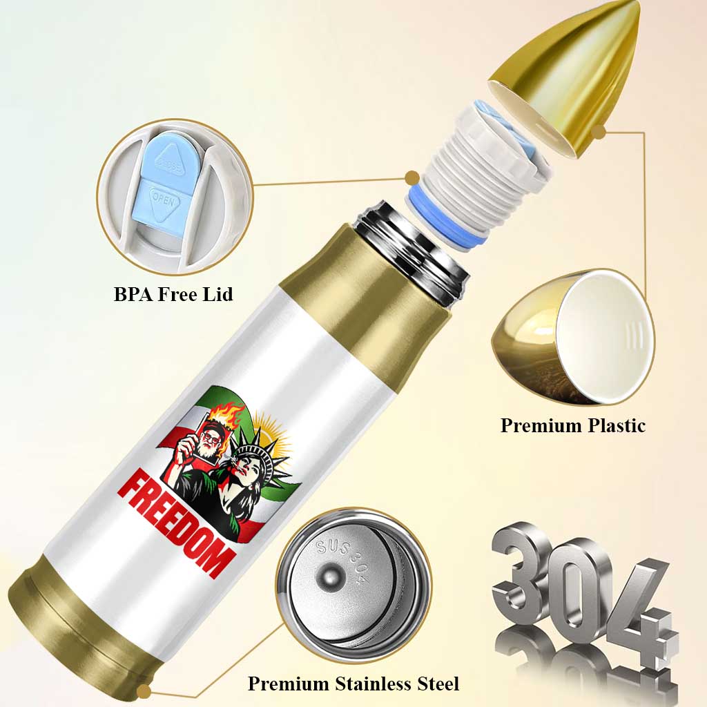 Woman Life Freedom Bullet Tumbler Free Iran Protest Resistance Movement