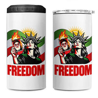 Woman Life Freedom 4 in 1 Can Cooler Tumbler Free Iran Protest Resistance Movement