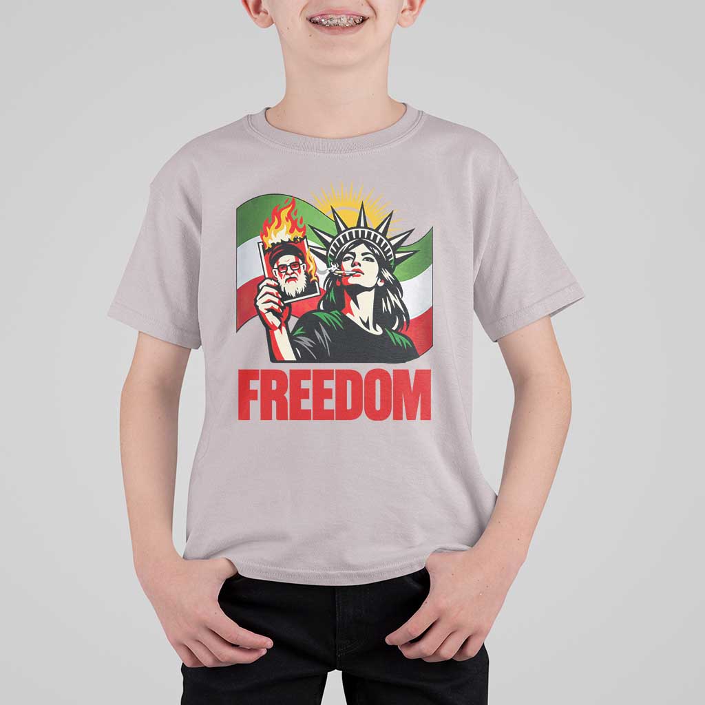 Woman Life Freedom T Shirt For Kid Free Iran Protest Resistance Movement
