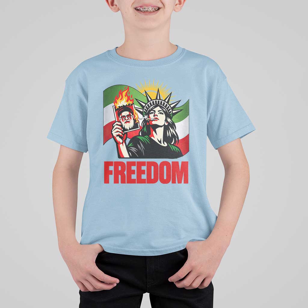 Woman Life Freedom T Shirt For Kid Free Iran Protest Resistance Movement