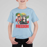 Woman Life Freedom T Shirt For Kid Free Iran Protest Resistance Movement
