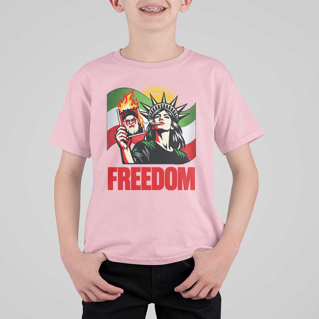 Woman Life Freedom T Shirt For Kid Free Iran Protest Resistance Movement