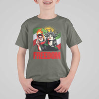 Woman Life Freedom T Shirt For Kid Free Iran Protest Resistance Movement