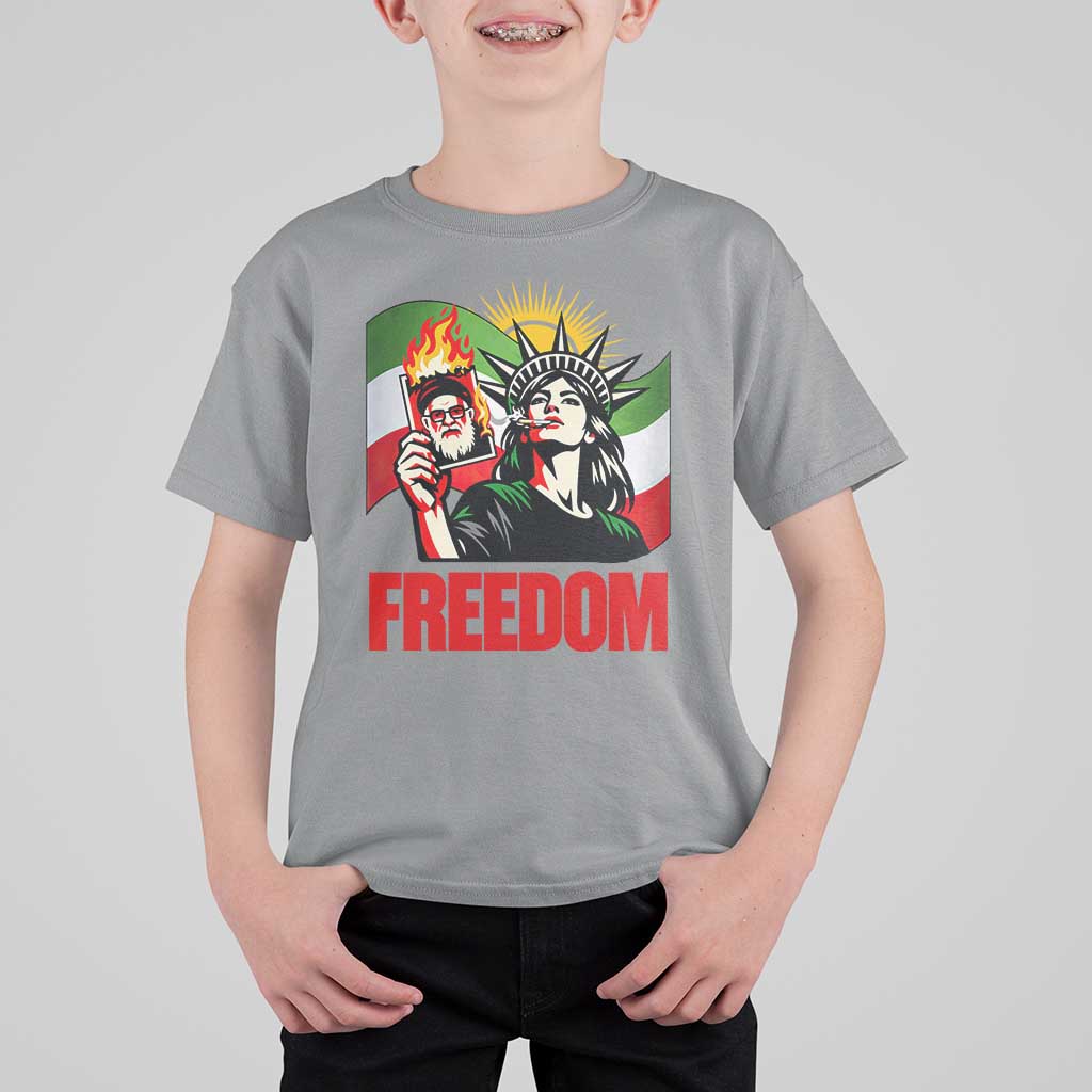 Woman Life Freedom T Shirt For Kid Free Iran Protest Resistance Movement
