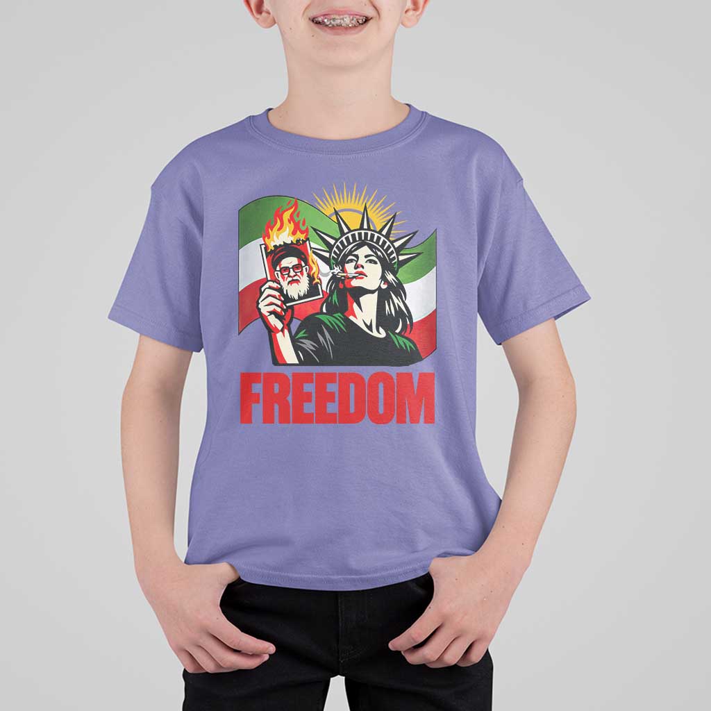 Woman Life Freedom T Shirt For Kid Free Iran Protest Resistance Movement