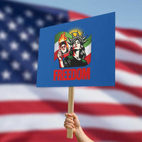 Woman Life Freedom Protest Sign Free Iran Protest Resistance Movement
