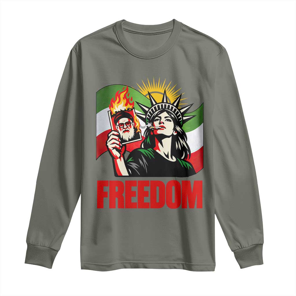 Woman Life Freedom Long Sleeve Shirt Free Iran Protest Resistance Movement
