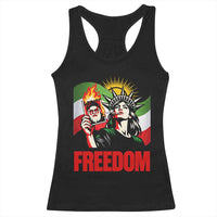 Woman Life Freedom Racerback Tank Top Free Iran Protest Resistance Movement