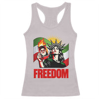 Woman Life Freedom Racerback Tank Top Free Iran Protest Resistance Movement
