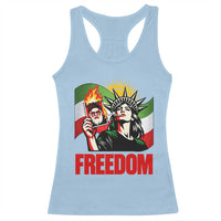 Woman Life Freedom Racerback Tank Top Free Iran Protest Resistance Movement