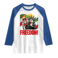 Woman Life Freedom Raglan Shirt Free Iran Protest Resistance Movement